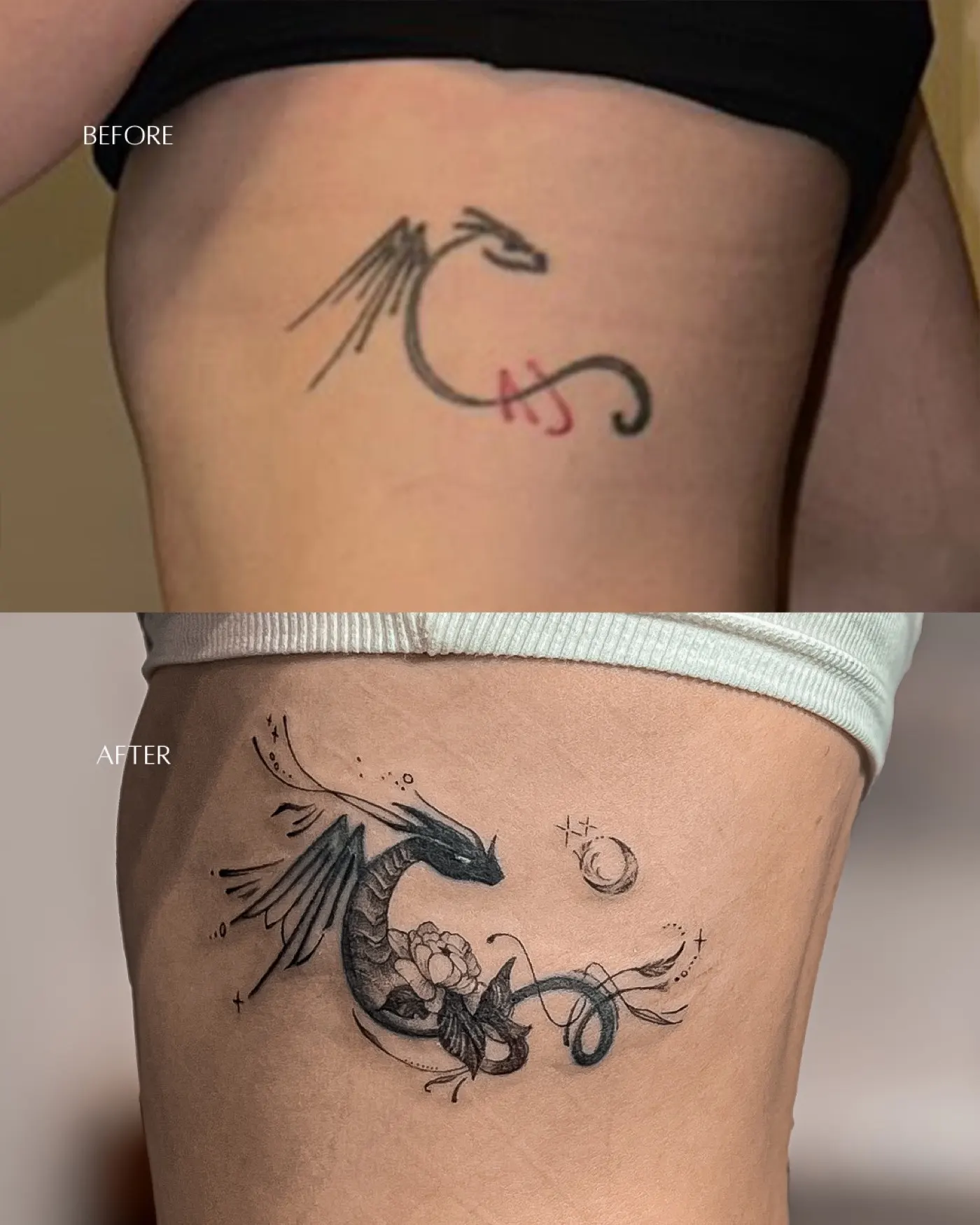 Cover up tattoo by Liahn — 02