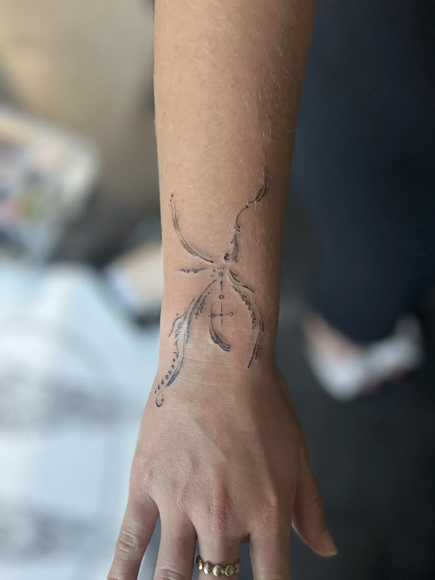 Water · Fire · Wood · Metal · Earth tattoo by Liahn — 04